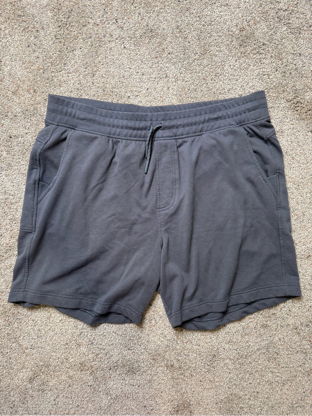 Free Fly Apparel Men's Dark Charcoal Athletic Drawstring Shorts